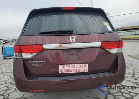 2014 Honda Odyssey Exl z USA, uszkodzony, nr VIN 5FNRL5H63EB125913